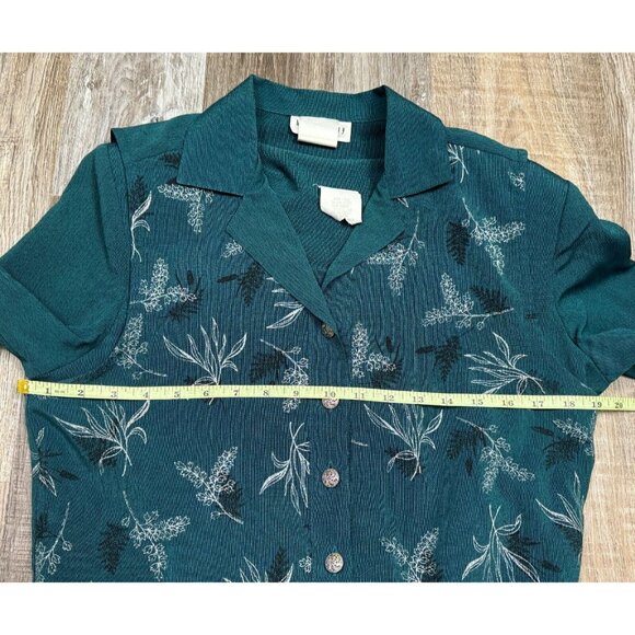 Miss Dorby Womens Size 10 Green 2 Pc Set Collared Vest Dress Padded Shoulders - Picture 11 of 16